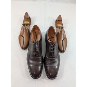 *Rare‎ J.M Weston Dark Brown Boxcalf Cap Toe Oxford Immaculate condition 11B